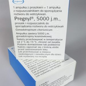 HCG Pregnyl 1 amp 5000 IU ORGANON LABS