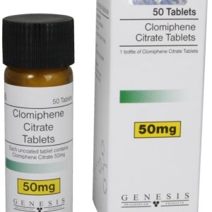 Clomifeno Citrato Comprimidos Genesis 100 comp. (Citrato de Clomifeno 50mg/tab)