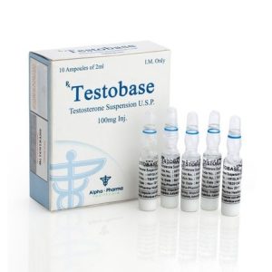 Testosterona Suspensión Testobase Alpha Pharma 50mg/ml