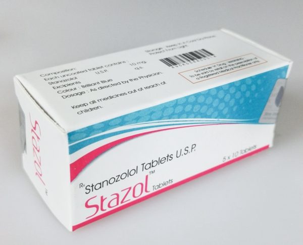 Stazol Comprimés Shree Venkatesh (Winstrol, Stanozolol) 50 comprimés (10mg/comprimé)