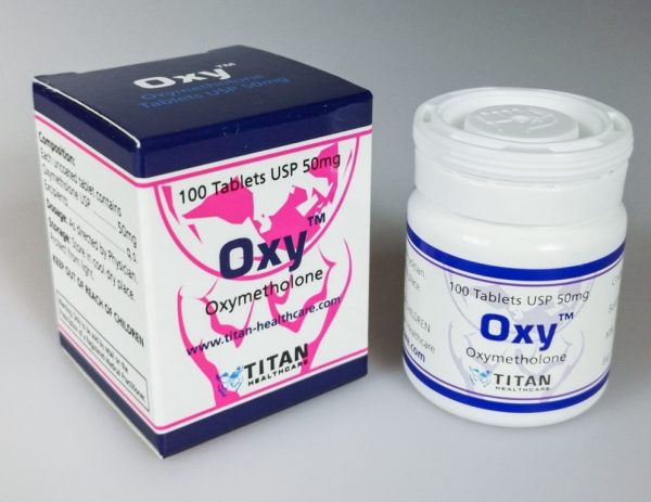 Oxy Titan HealthCare (Oxymethlon, Anadrol) 100Tabs (50mg/Tab)