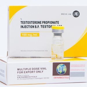 Testopin 100 BM Pharmaceuticals (Testoterone Propionate) 12ML (6X2ML Vial)