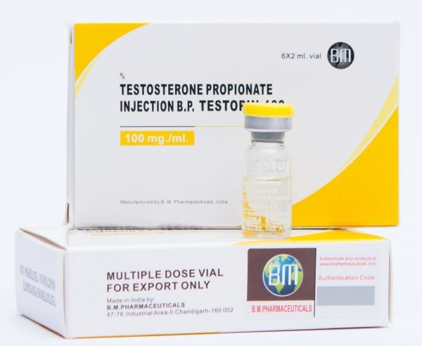Testopin 100 BM gyógyszergyártó (Testoteron-propionát) 12ML (6X2ML injekciós üveg)