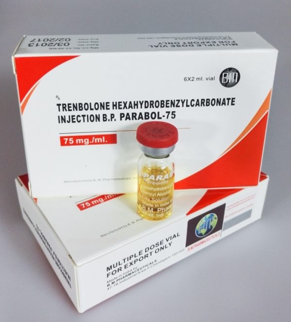 Parabol 75 BM Pharmaceuticals (Trenbolone Hexa) 12ML (6X2ML Vial)
